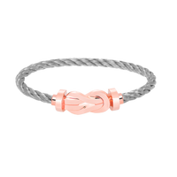 [Plus Jewelry]CHANCE LARGE 8 FIGURE BUCKLE NO DIAMOND BRACELET ROSE GOLD