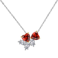 [Plus Jewelry]Dainty Red Heart Necklace