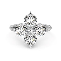 [Plus Jewelry]Four-Leaf Clover Eight-Pointed Star Ring