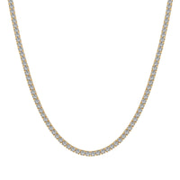 [Plus Jewelry]Delicate Round Shape Tennis Necklace