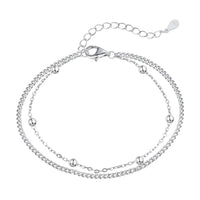 [Plus Jewelry]Delicate Bead Double Layer Bracelet