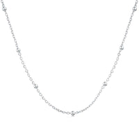 [Plus Jewelry]Small Bead Clavicle Chain Simple Necklace