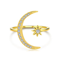 [Plus Jewelry]Eternity Moon & Star Ring