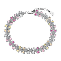 [Plus Jewelry]Dainty Exquisite Flower Shape Daily Bracelet