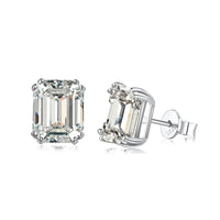 [Plus Jewelry]Dazzling Square Shape Earrings