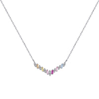 [Plus Jewelry]Dazzling Rainbow Necklace