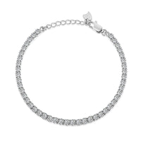 [Plus Jewelry]Sparkling Round Cut Daily Bracelet