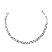 [Plus Jewelry]Sparkling Radiant Princess Cut Tennis Bracelet