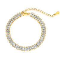 [Plus Jewelry]Exquisite Emerald Cut Daily Bracelet