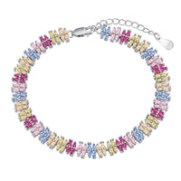[Plus Jewelry]Sparkling Exquisite Multi Cut Party Bracelet