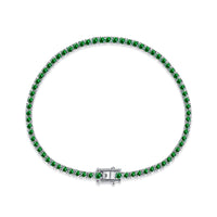 [Plus Jewelry]Dazzling Colorful Round Cut Daily Bracelet