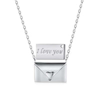 [Plus Jewelry]Envelope Heart Shape Mother's Day Necklace