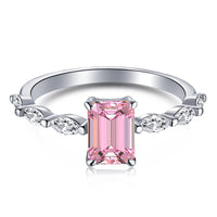 [Plus Jewelry]1.0 Carat Dainty Resplendent Radiant Cut Daily Ring