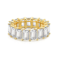 [Plus Jewelry]0.75 Carat Elegant Emerald Cut Tennis Ring