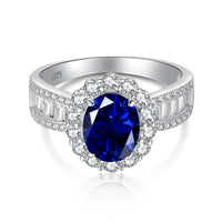 [Plus Jewelry]1.5 Carat Dazzling Charming Oval Cut Banquet Ring
