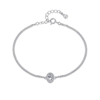 [Plus Jewelry]Exquisite Oval Shape Bracelet