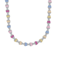 [Plus Jewelry]Radiant Colorful Rainbow Necklace