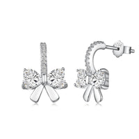 [Plus Jewelry]Exquisite Earrings With Heart-Shaped Bow Design