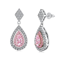 [Plus Jewelry]Ornate Delicate Water Drop Shape Banquet Earrings