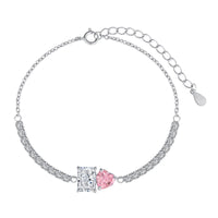 [Plus Jewelry]Dazzling Unique Multi Shape Lover Bracelet