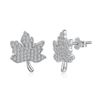 [Plus Jewelry]Exquisite Maple Leaf Design Earrings