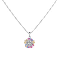 [Plus Jewelry]Charming Flower Colorful Necklace