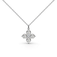[Plus Jewelry]Four-Leaf Clover And Eight-Pointed Star Necklace