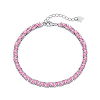 [Plus Jewelry]Dazzling Romantic Heart Shape Lover Bracelet