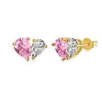 [Plus Jewelry]Dazzling Elegant Heart Cut Lover Earrings