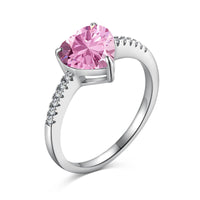 [Plus Jewelry]2.0 Carat Dazzling Lustrous Heart Cut Lover Ring