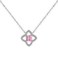 [Plus Jewelry]Exquisite Flower Shape Princess Cut Necklace