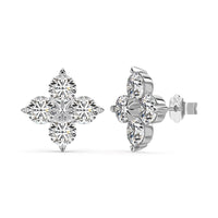 [Plus Jewelry]Four-Leaf Clover Eight-Pointed Star Earrings