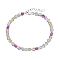 [Plus Jewelry]Delicate Colorful Emerald Cut Party Bracelet