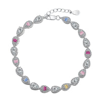 [Plus Jewelry]0.25 Carat Radiant Water Drop Shape Daily Bracelet