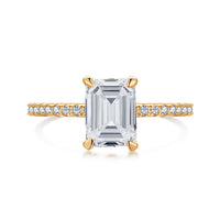 [Plus Jewelry]2.0 Carat Scintillating Ornate Radiant Cut Party Ring