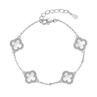 [Plus Jewelry]Four-Leaf Clover Exquisite Bracelet