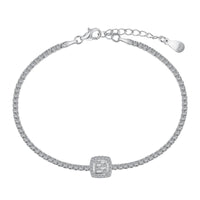 [Plus Jewelry]Luxurious Dazzling Square Shape Banquet Bracelet