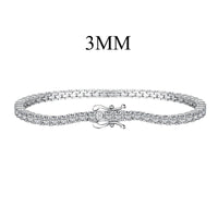 [Plus Jewelry]Dainty Charming Round Cut Tennis Bracelet