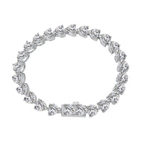 [Plus Jewelry]0.75 Carat Elegant Romantic Heart Shape Lover Bracelet