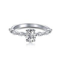 [Plus Jewelry]0.75 Carat Luxurious Vibrant Elongated Cushion Cut Daily Ring