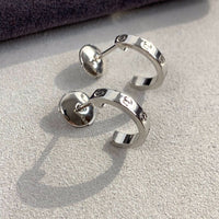 [Plus Jewelry]LOVE EARRINGS 2.65MM SILVER