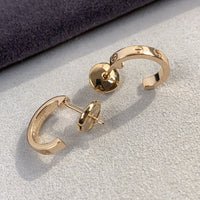 [Plus Jewelry]LOVE EARRINGS 2.65MM PINK GOLD