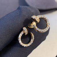 [Plus Jewelry]JUSTE EARRINGS GOLD DIAMONDS