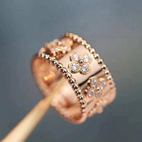 [Plus Jewelry]CLOVER KALEIDOSCOPE RING 10MM