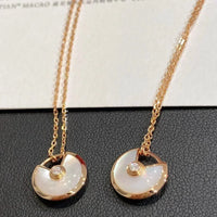 [Plus Jewelry]AMULETTE ROSE GOLD MOP NECKLACE