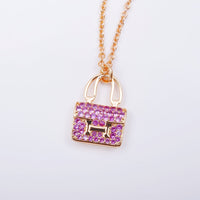 [Plus Jewelry]CONSTANCE PEDANT PURPLE DIAMOND NECKLACE