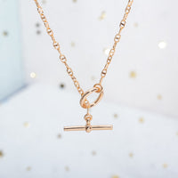 [Plus Jewelry]ECHAPPEE NECKLACE PINK GOLD