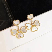 [Plus Jewelry]CLOVER SWEET WHITE MOP EARRINGS