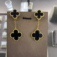 [Plus Jewelry]CLOVER 2 MOTIFS  EARRINGS (MULTIPLE CHOICESC