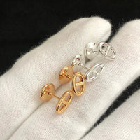 [Plus Jewelry]CHAINE SMALL EARRINGS GOLD AND SILVER